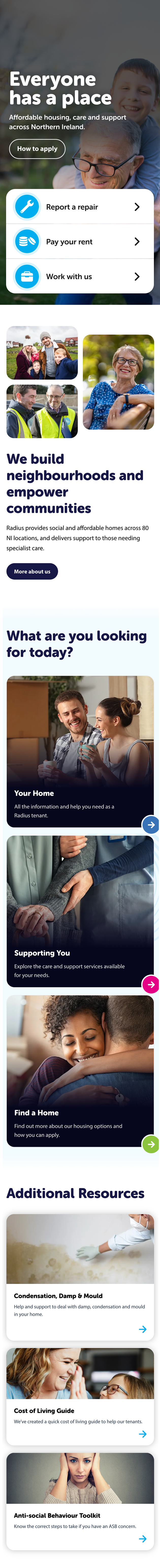Mobile homepage 2
